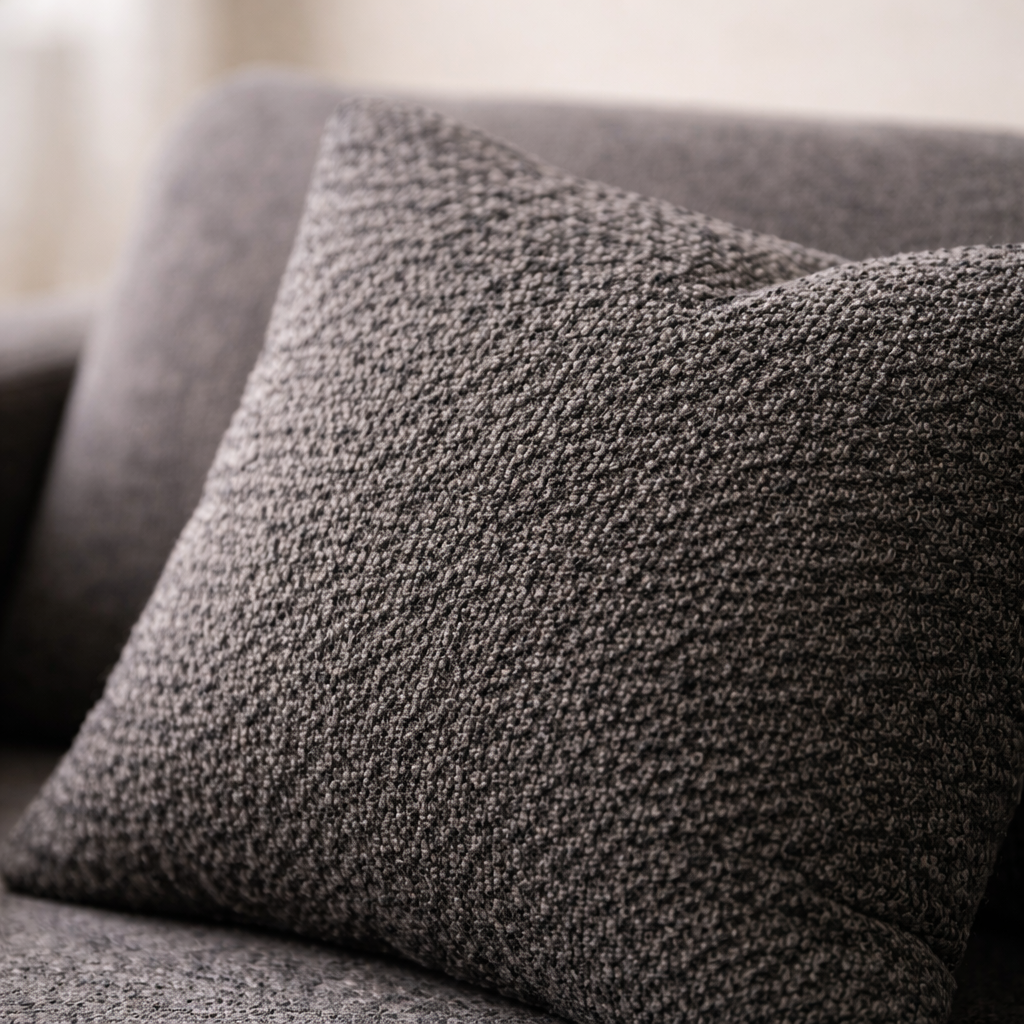 Bouclé Cushion Cover – Natural Texture (45×45 cm)