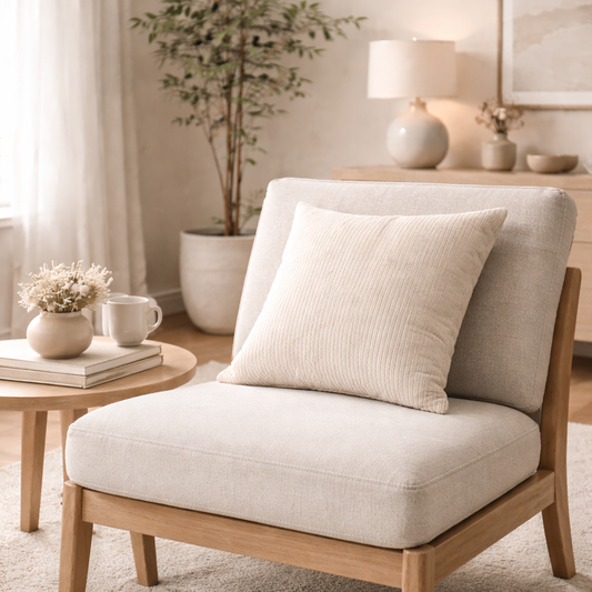 Corduroy Cushion Covers – Natural Texture (Set of 2, 45×45 cm)